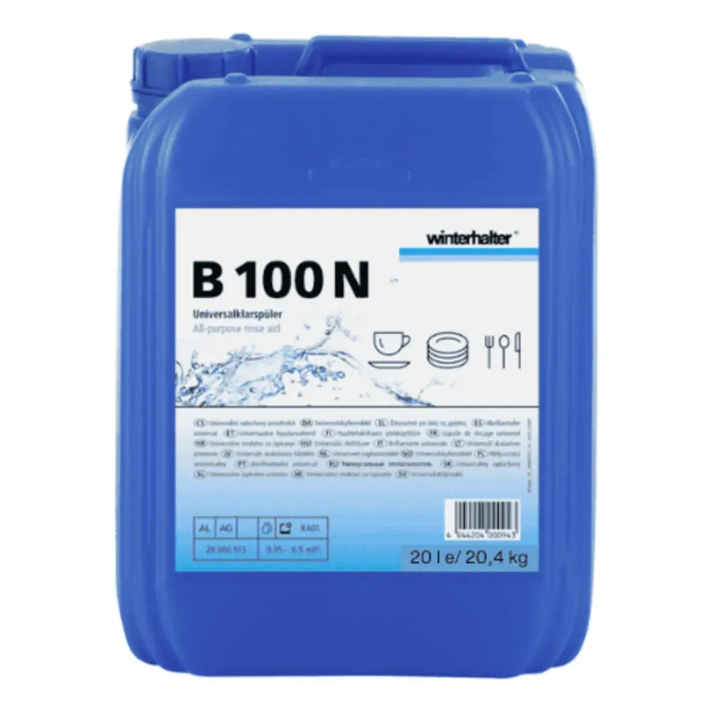 B100N 20L WINTERHALTER Abrillantador para lavavajillas, bote de 20 litros para Baño