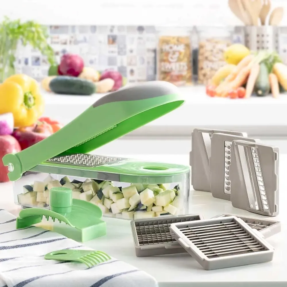 Cortador de verdras Choppie expert Innovagoods con contenedor 7 en 1