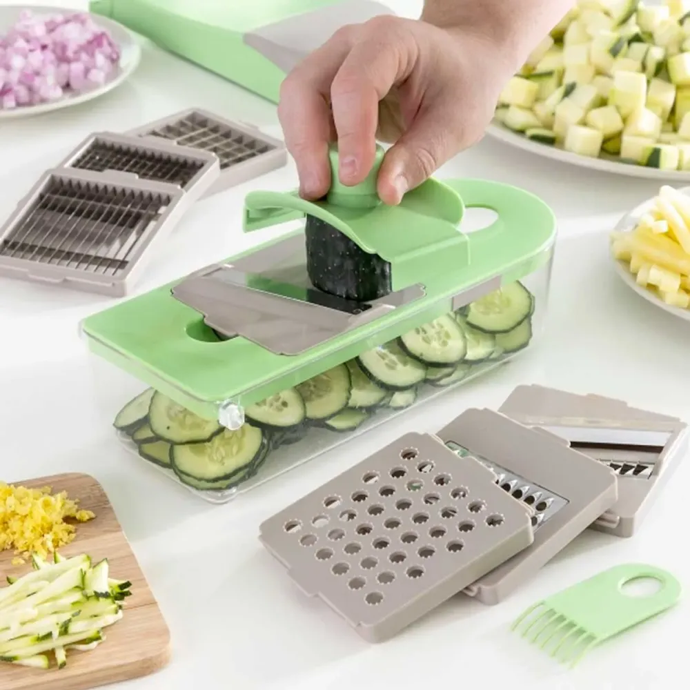 Cortador de verdras Choppie expert Innovagoods con contenedor 7 en 1