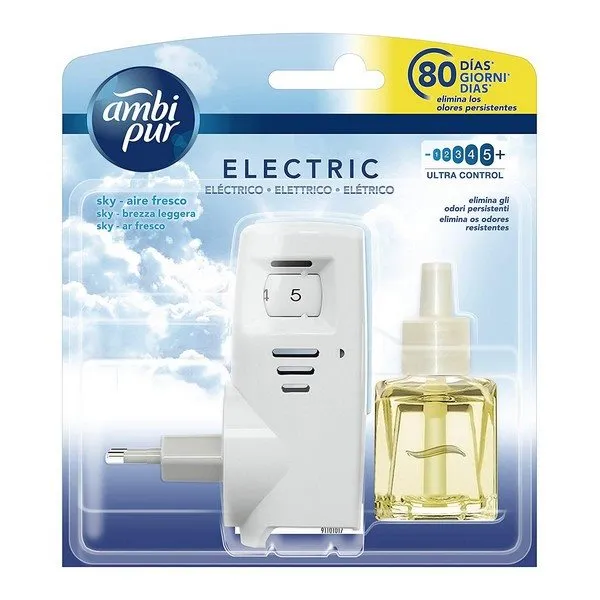 Ambientador eléctrico+recambio Ambi Pur en Presentación de 3 Unidades