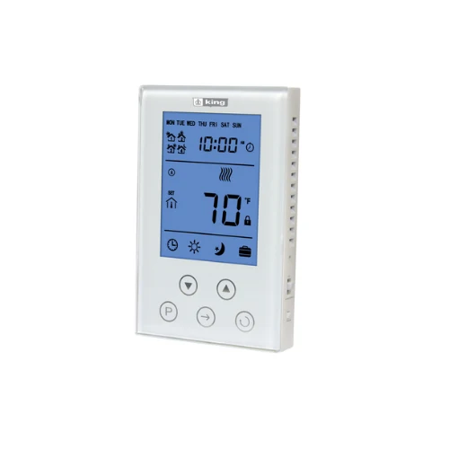 120 - 240V 15A Programmable Al doble Pole Thermostat White