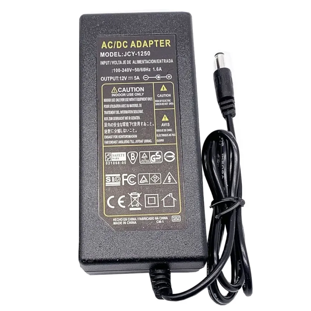 Alta Duración Fuente De Poder Adaptador ac dc 12V 5AMP