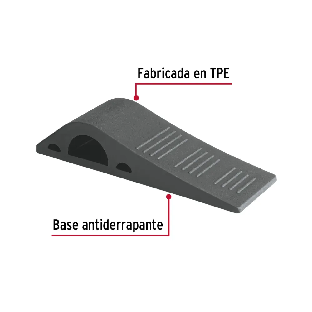 Alta Duración TOPE DE HULE PARA PUERTA DE 12 CM TRUPER