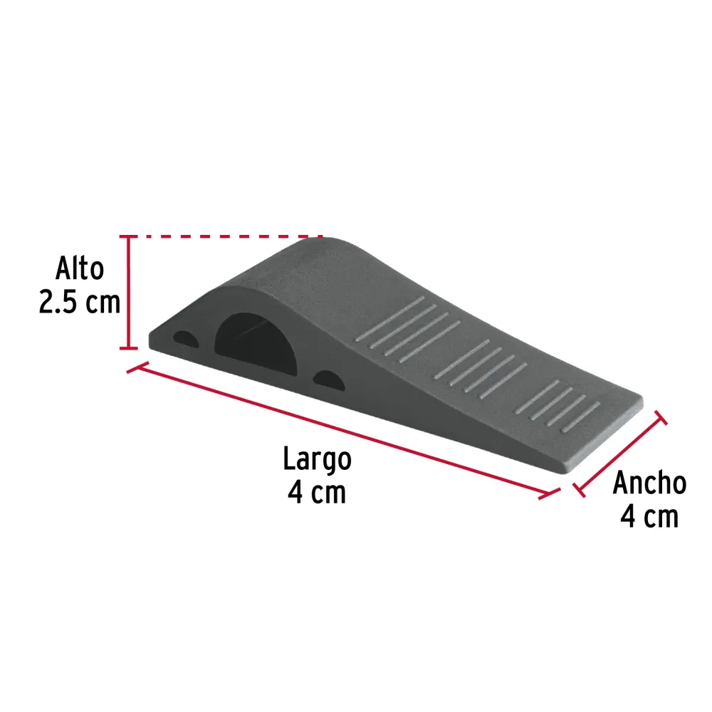 Alta Duración TOPE DE HULE PARA PUERTA DE 12 CM TRUPER