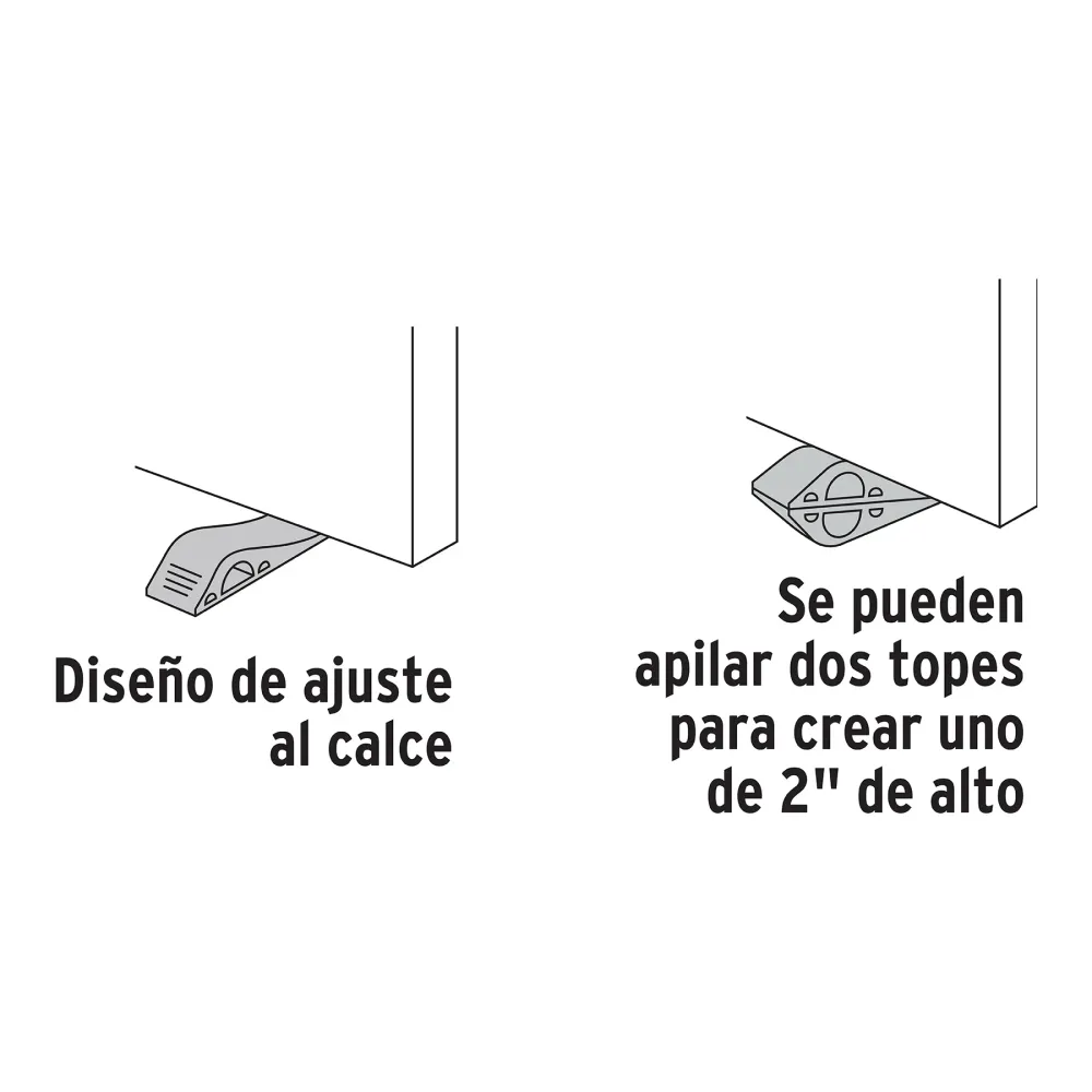 Alta Duración TOPE DE HULE PARA PUERTA DE 12 CM TRUPER