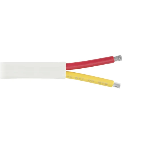 12 AWG 2 Conductor White Jacket Red and Mostaza Duplex Boat Flat Cable