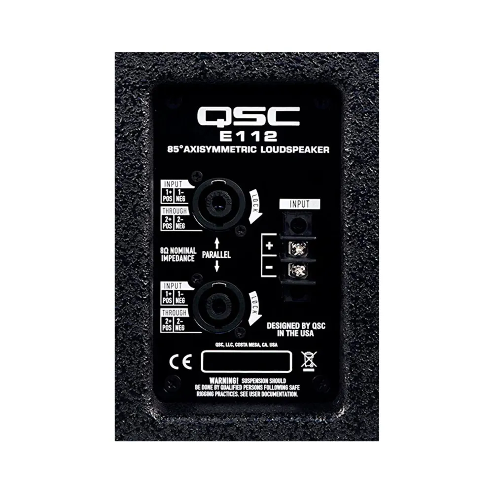 BAFLE 1 x 12" PASIVO, DOS VIAS QSC E112