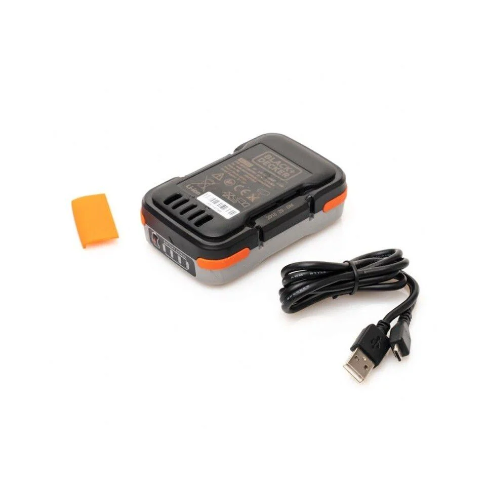 Baterí + cable cargador usb 12V Black+Decker BDCB12B con Cargador Incluido