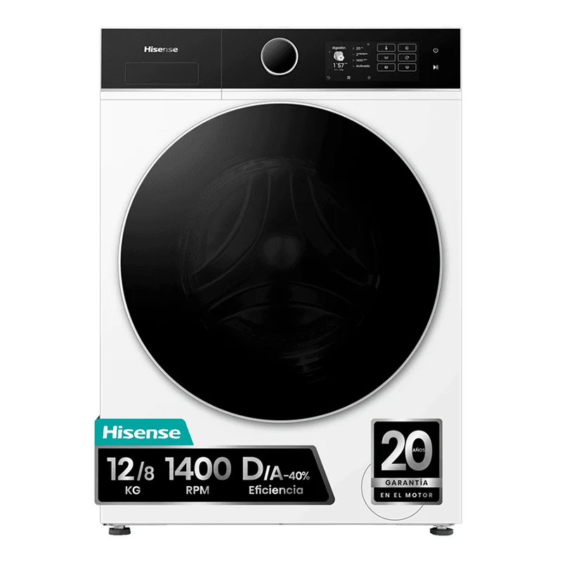 Baterí de 9V Lavasecadora Hisense WD5i1245BWR 12Kg