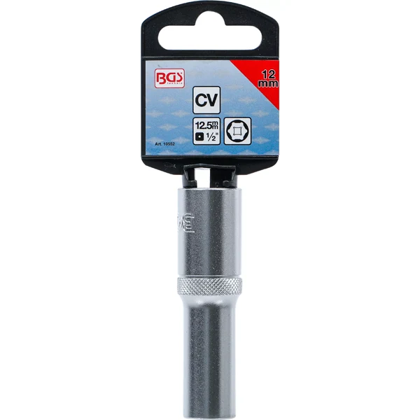 Baterí de 9V LLAVE DE VASO LARGA HEXAGONAL | 1/2" | 12 MM