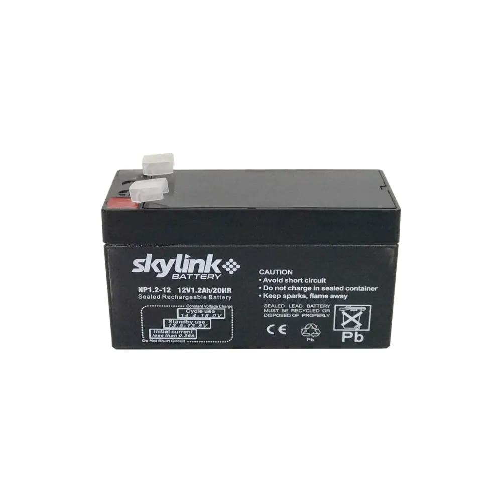 Baterí Skylink / AGM/VRLA / 12VCD / 1.2AMP. con Estuche de Almacenamiento
