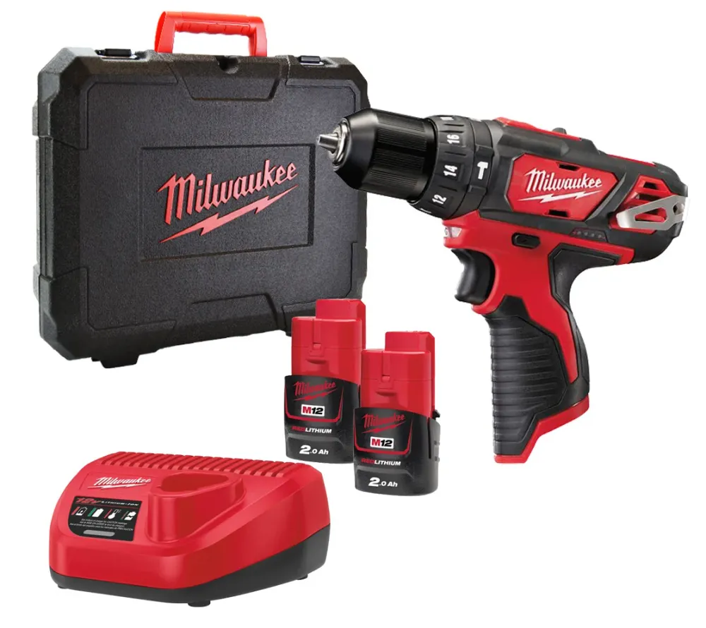 Baterí de 9V Taladro percutor M12 Milwaukee M12 BPD-202C