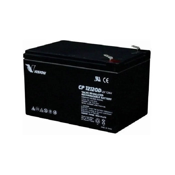 Baterí Vision 12V/12A para Sistemas UPS – Energí Confiable y Eficiente para Dispositivos de Alto Consumo