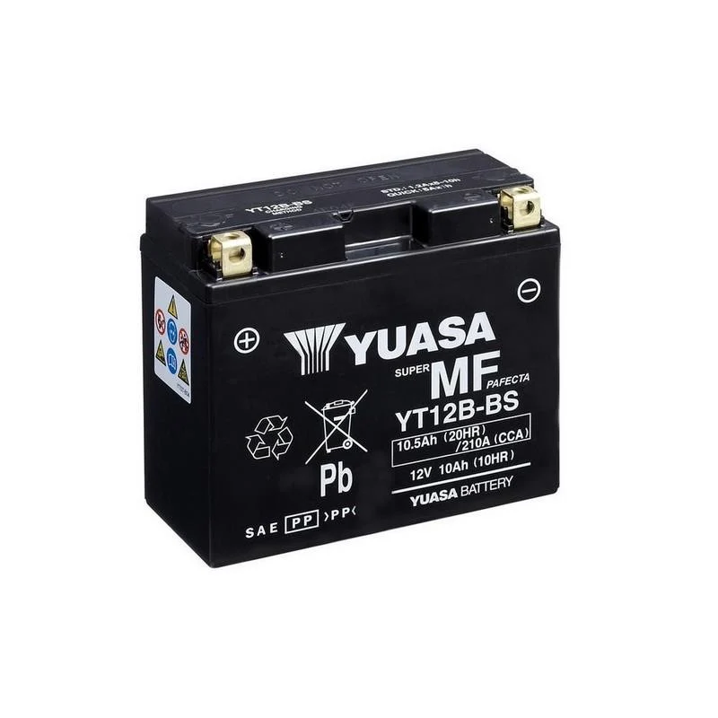 BATERÍ YUASA YT12B-BS DISPONE DE ÁCIDO