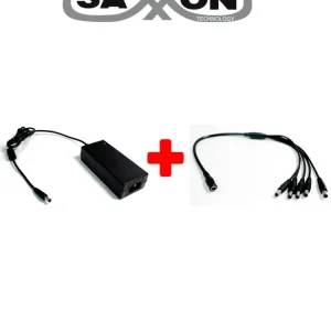 Baterías Recargables SAXXON PSU1205DPAQ2 - Paquete de fuente de poder y divisor de energia / 12 V DC / 5 MP
