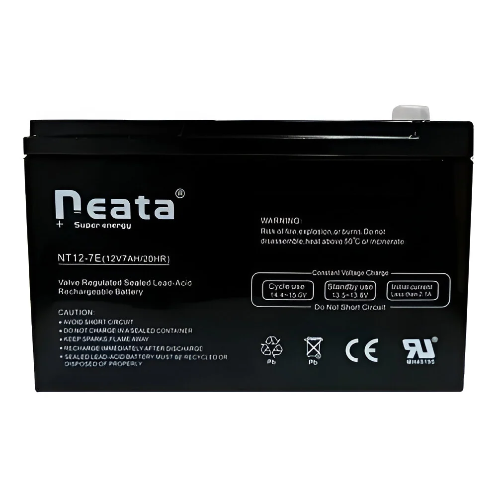 Bateria AGM Neata 12V 7AH Para Ups Cerco CCTV Alarmas de Baja Autodescarga