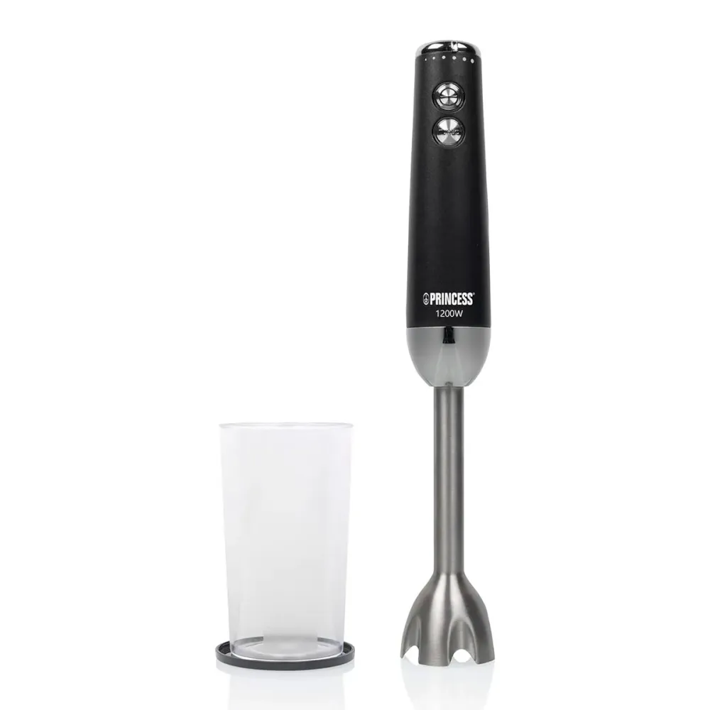 Batidora de mano Princess 221229 1200W con vaso medidor inox con Cargador Incluido