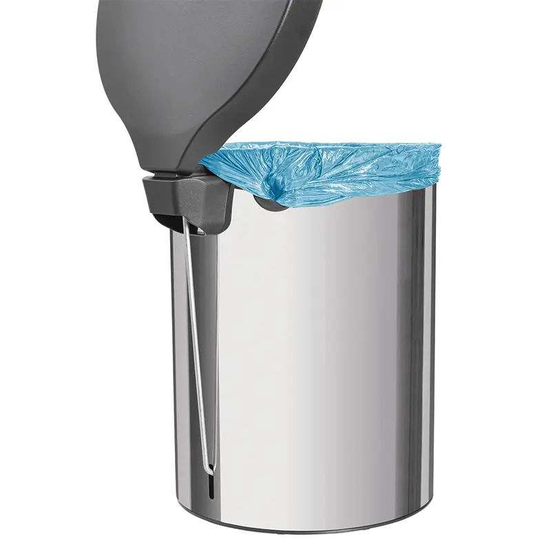 Bote de basura con pedal de acero inoxidable Tramontina de 12L con Garantí