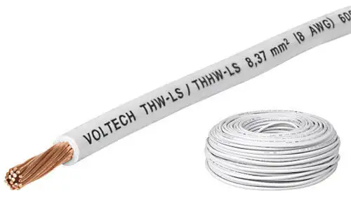 Cable thhw-ls blanco 12 awg de Baja Autodescarga
