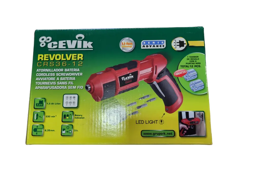 Cargador Inteligente Atornillador Baterí Revolver CRS36-12