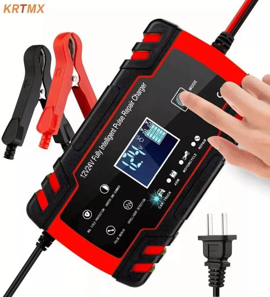Cargador Inteligente de Baterías 12v 24v | Recargables 1000 Veces |