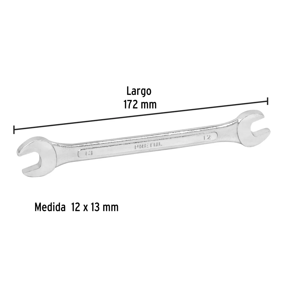 Cargador Inteligente Llave española, milimétrica, 12 x 13 x 172 mm, pretul