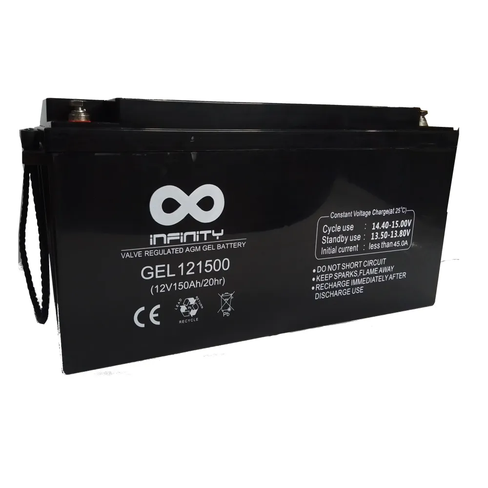 Certificadas CE Baterías Infinity 12V 150Ah AGM Gel para Respaldo de Energí Confiable