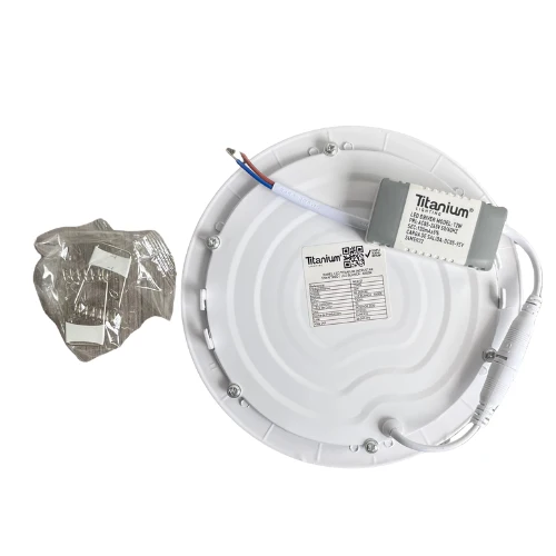 Certificadas CE Panel redondo led de incrustar 12w luz blanca