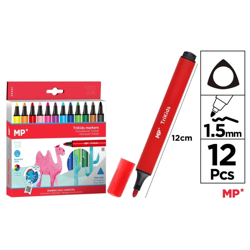 Certificadas CE Rotuladores trikids 12u
