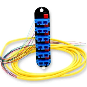Closet Connector Housing (CCH) Panel Pigtailed SC Connectors Duplex UPC 12 F Single-mode (OS2) Corning CCH-CP12-59-P03RH