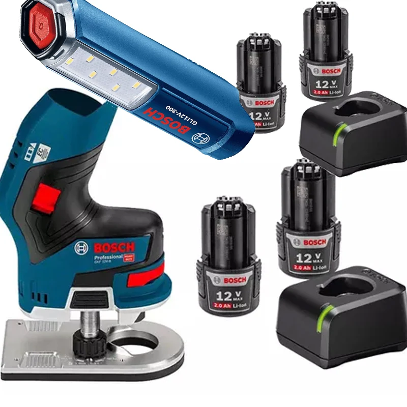 Combo Router rebajadora 12v y Lampara con Certificación RoHS