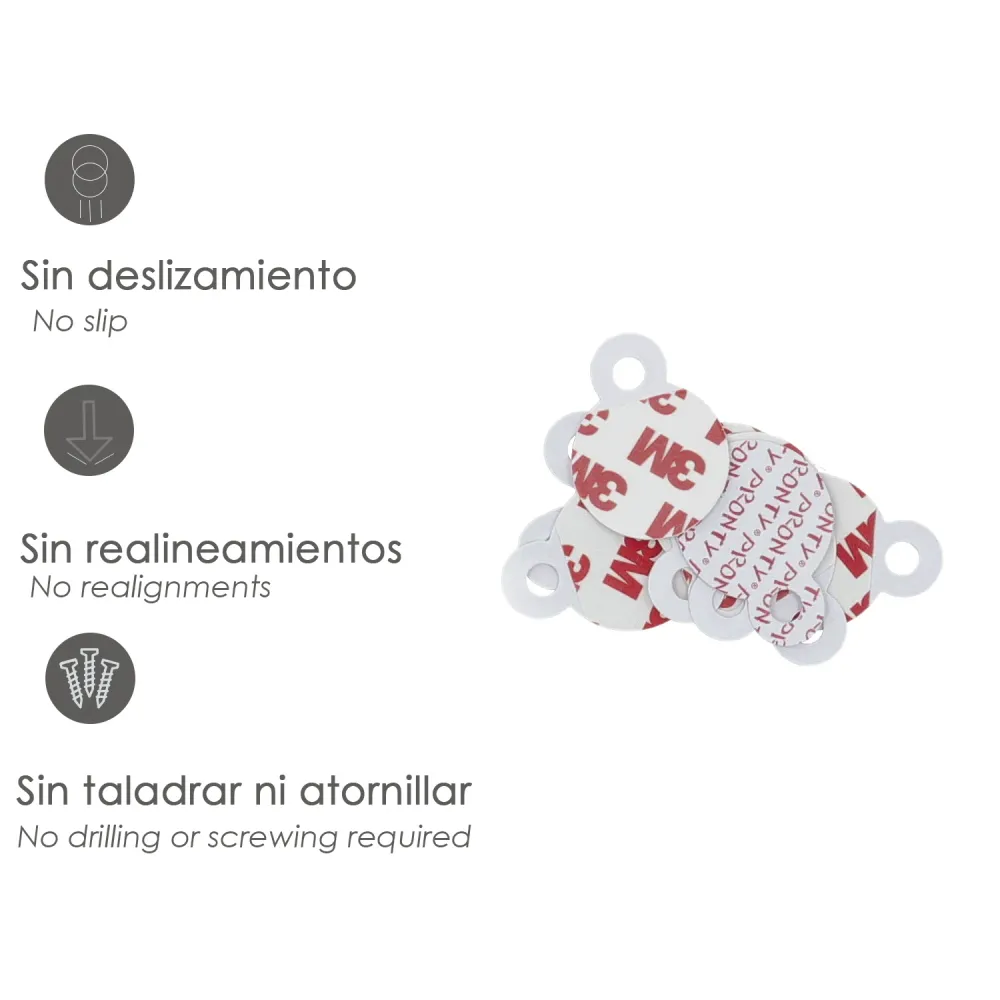Cuelga Cuadros Pvc (Blister 12pzs) | Recargables 1000 Veces |