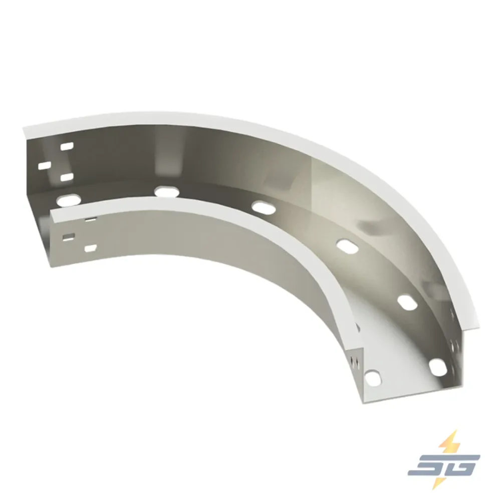 CURVA HORIZONTAL FONDO SOLIDO PERFORADO 12" Resistentes Derrames