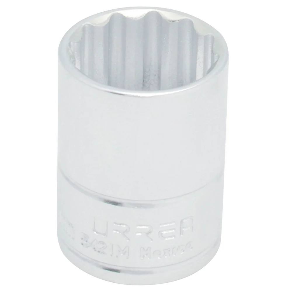 Dado cuadro de 1/2", 12 puntas, métrico, 29 mm Urrea con Cargador Incluido
