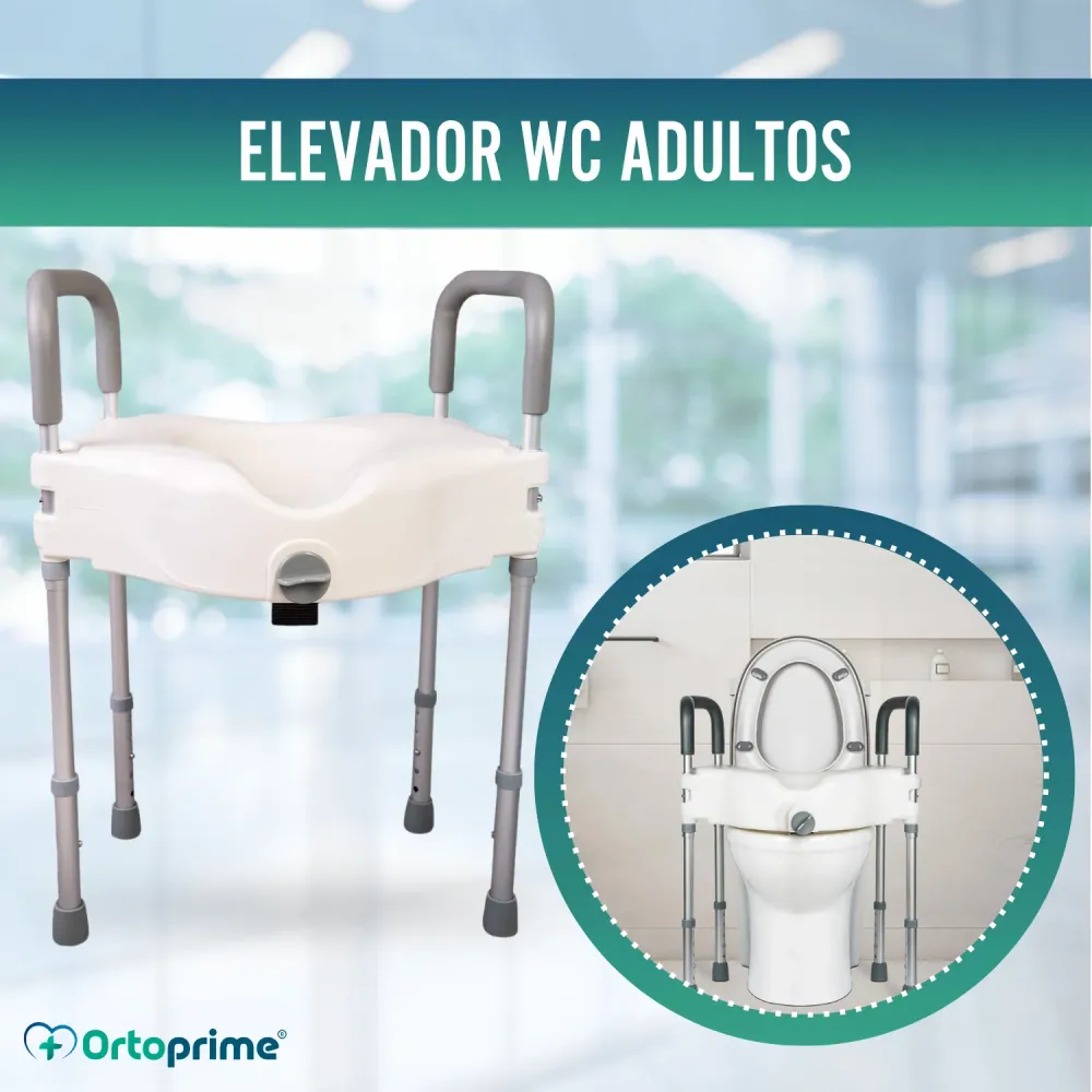 Elevador WC 12cm con patas | Apto para todos