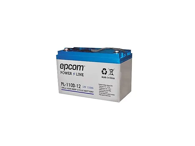 Epcom pl-110-d12 acumulador 12vcd 110ah tec vrla agm aplicaciones fotovoltaicas con Certificación RoHS