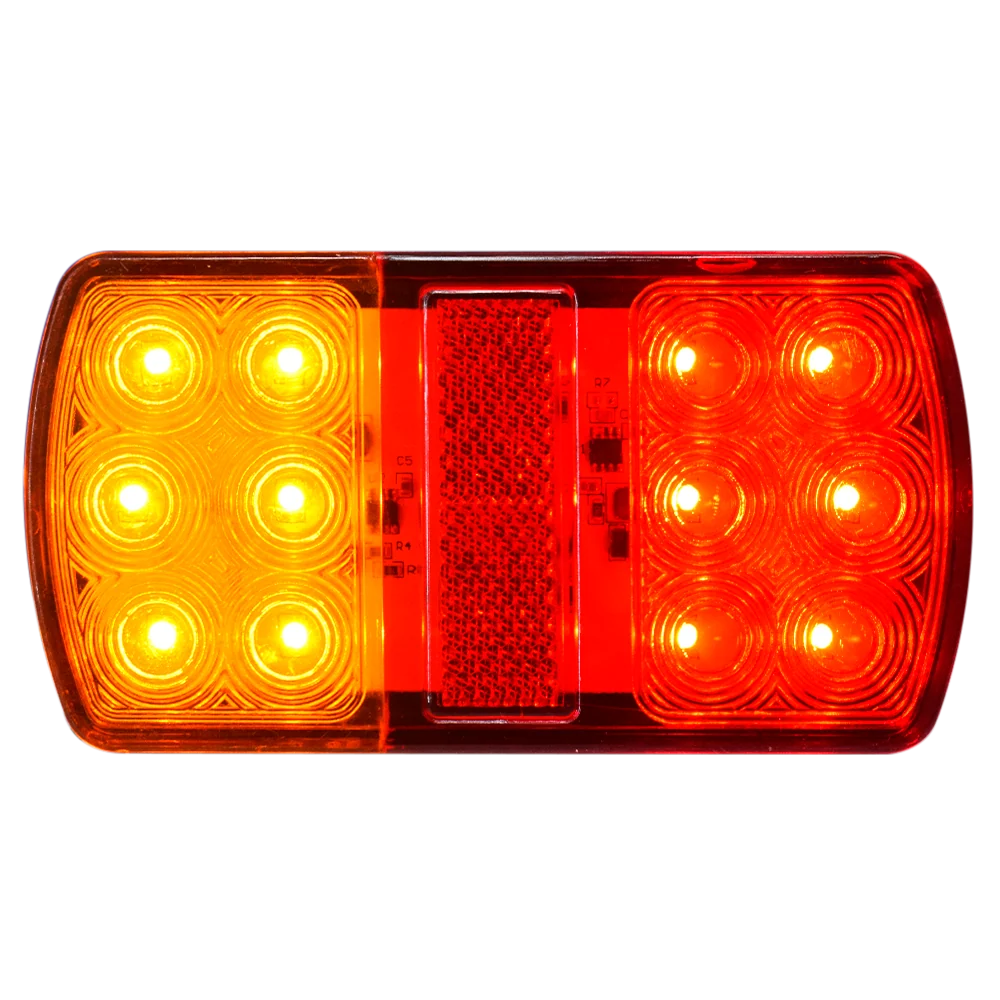 Faro Posterior Chico Ovalado 12 LED Bicolor 12V/24V HB