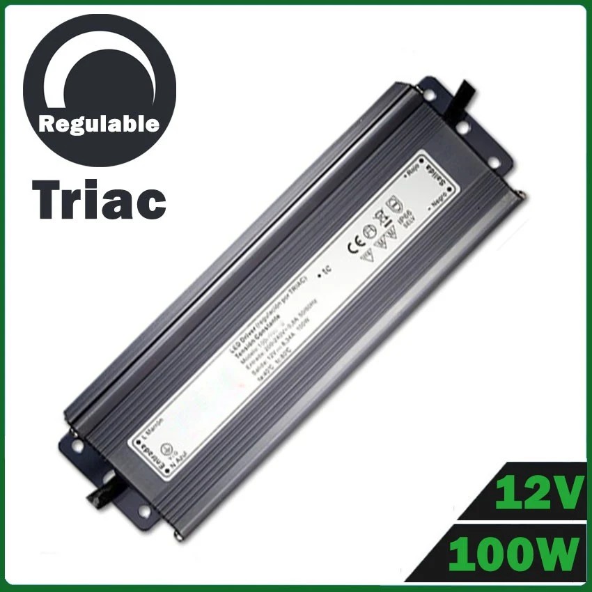 Fuente de Alimentación LED 100W 12V Regulable TRIAC con Tecnologí de Larga Duración