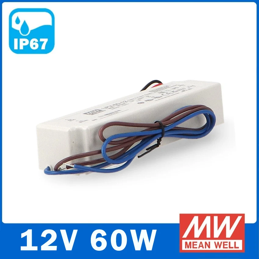 Fuente Alimentación LED Estanca 12V 60W LPV para Dispositivos de Alto Consumo