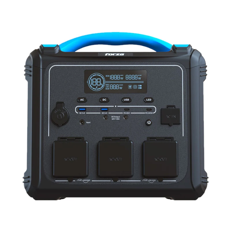 Generador Eléctrico Portátil Forza Titan de Baterías 1200W 110V/120V con Estuche de Almacenamiento