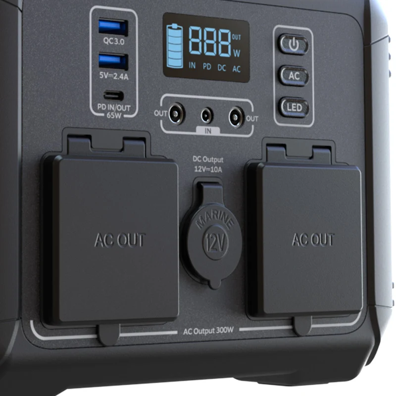 Generador Eléctrico Portátil Forza Titan con Baterías de 300W 110V/120V | Recargables 1000 Veces |