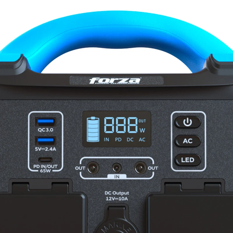 Generador Eléctrico Portátil Forza Titan con Baterías de 300W 110V/120V | Recargables 1000 Veces |