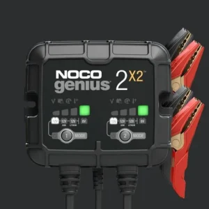 Genius 6V/12V 4-Amp Avanzado Battery Charger Battery Maintainer, and Battery Desulfator Max 30 Watts x 2 Banks NOCO GENIUS...