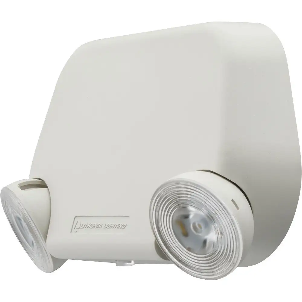 Lamp. Emergencia gemelo 120/277v. Blanco marfil eu2c m12