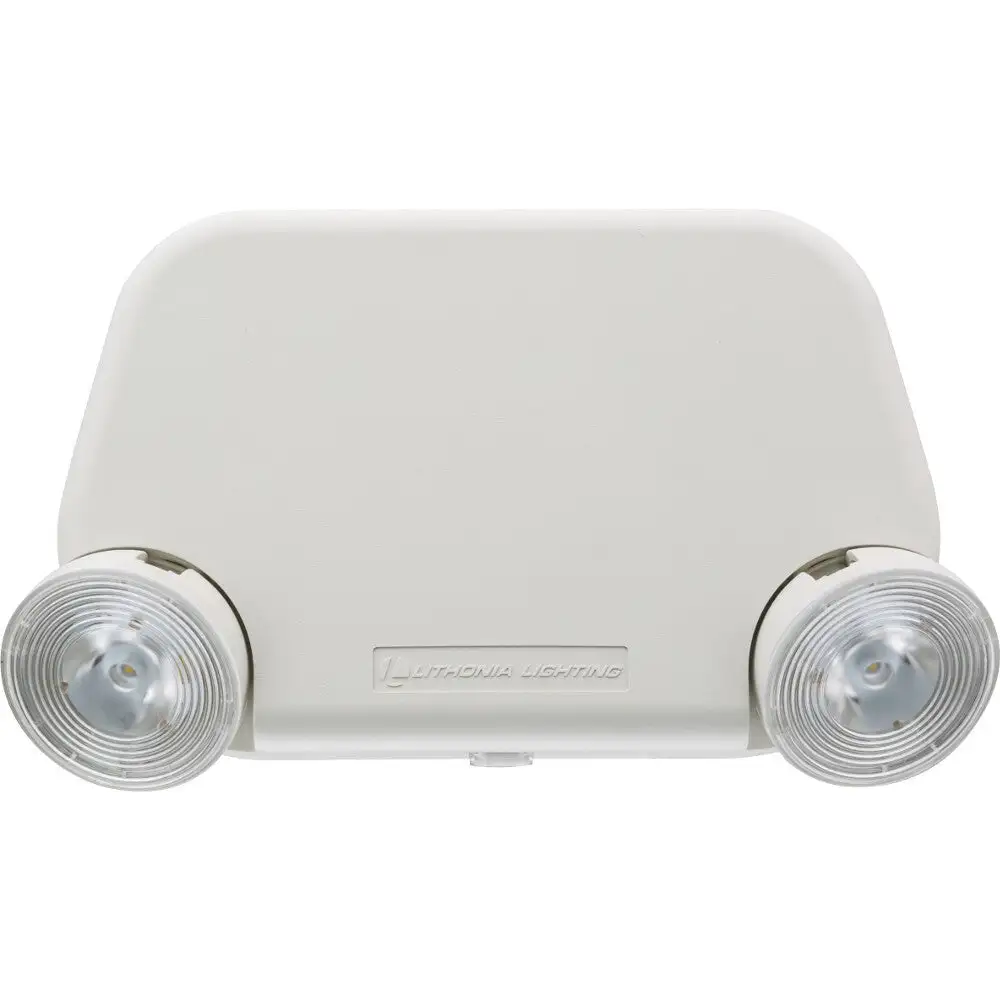 Lamp. Emergencia gemelo 120/277v. Blanco marfil eu2c m12