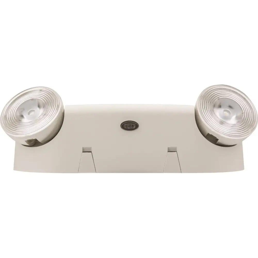 Lamp. Emergencia gemelo 120/277v. Blanco marfil eu2c m12