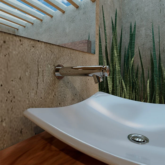 LLAVE DE LAVABO TEMPORIZADORA PARED-TV-121-1.9 | Recargables 1000 Veces |