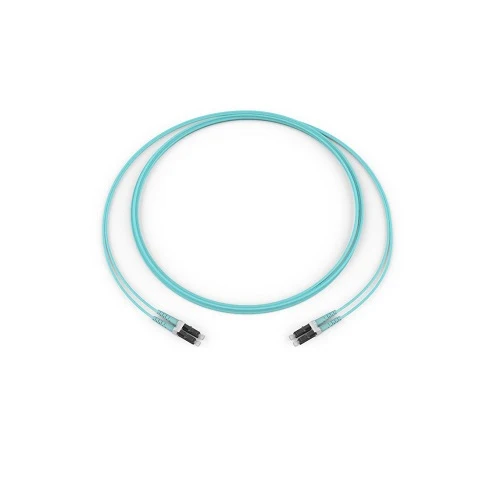 12 Meters Standard LC Duplex MM 2F Zipcord Riser Básico Aqua Jacket 050502Q5120012M