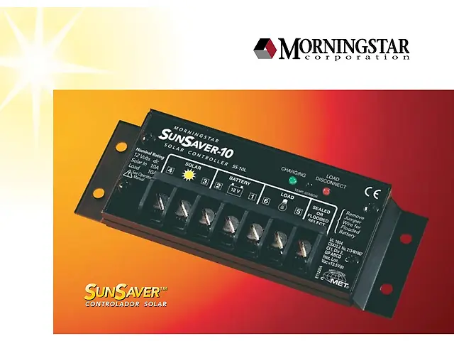 Morningstar ss 20 l 12 v controlador de carga y descarga sun saver, 20 , 12 vcd con Certificación RoHS