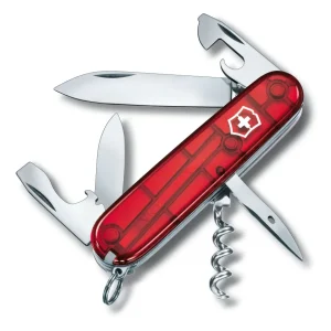 Navaja suiza spartan roja transparente - 12 usos | Recargables 1000 Veces |